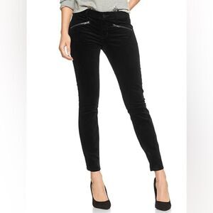 Gap - Always Skinny Zipper Detail Black Velvet Jeans - size 27